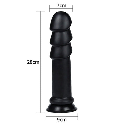 King Sized Anal Ripples Mega Butt Plug by Lovetoy - Butt Plugs