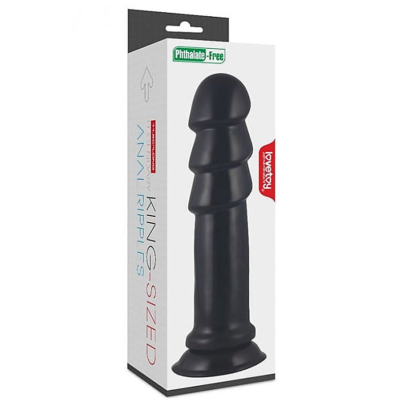 King Sized Anal Ripples Mega Butt Plug by Lovetoy - Butt Plugs