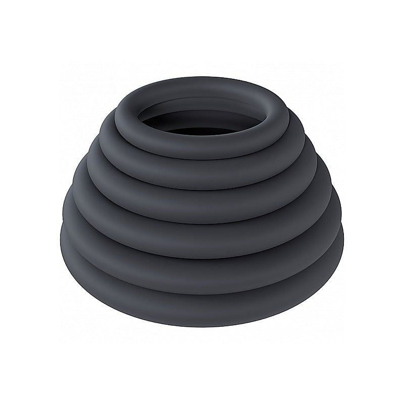 LEVELZ Classic Silicone Cock Ring Set of 6 Sizes by Shots - Cock Ring Sets