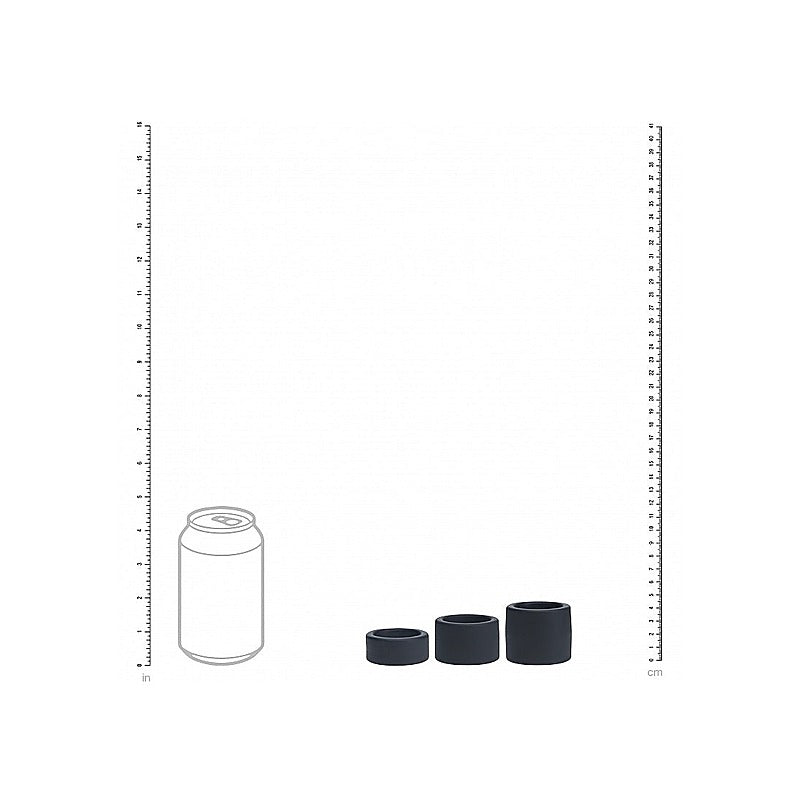 LEVELZ Liquid Silicone Ball Strap Set by Shots Toys - Cock Ring Sets