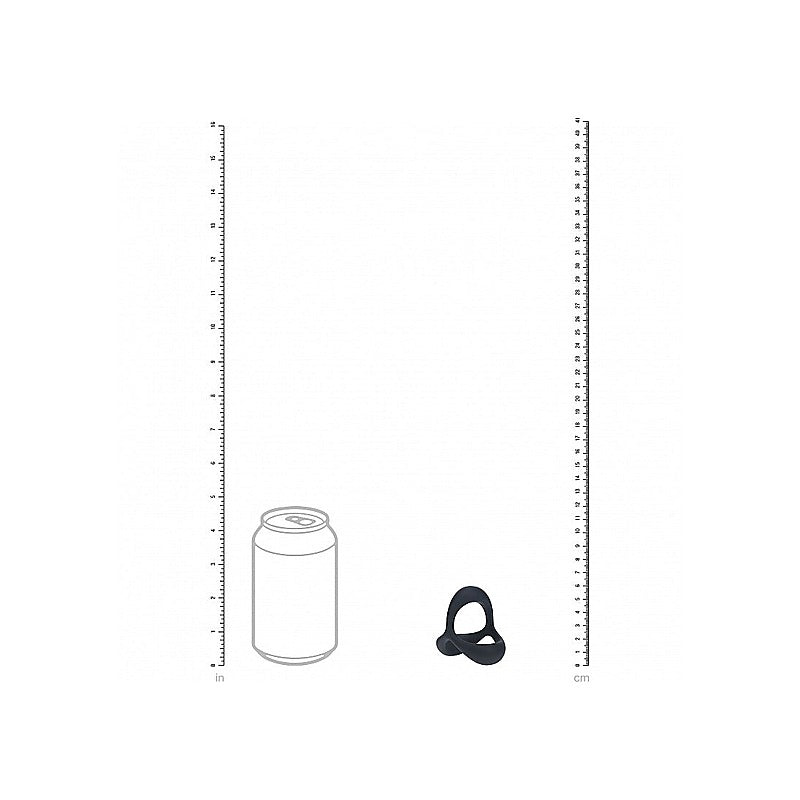LEVELZ Tri O Ergo Silicone Cock Ring Cock & Balls Rings - Stretchy Cock Rings