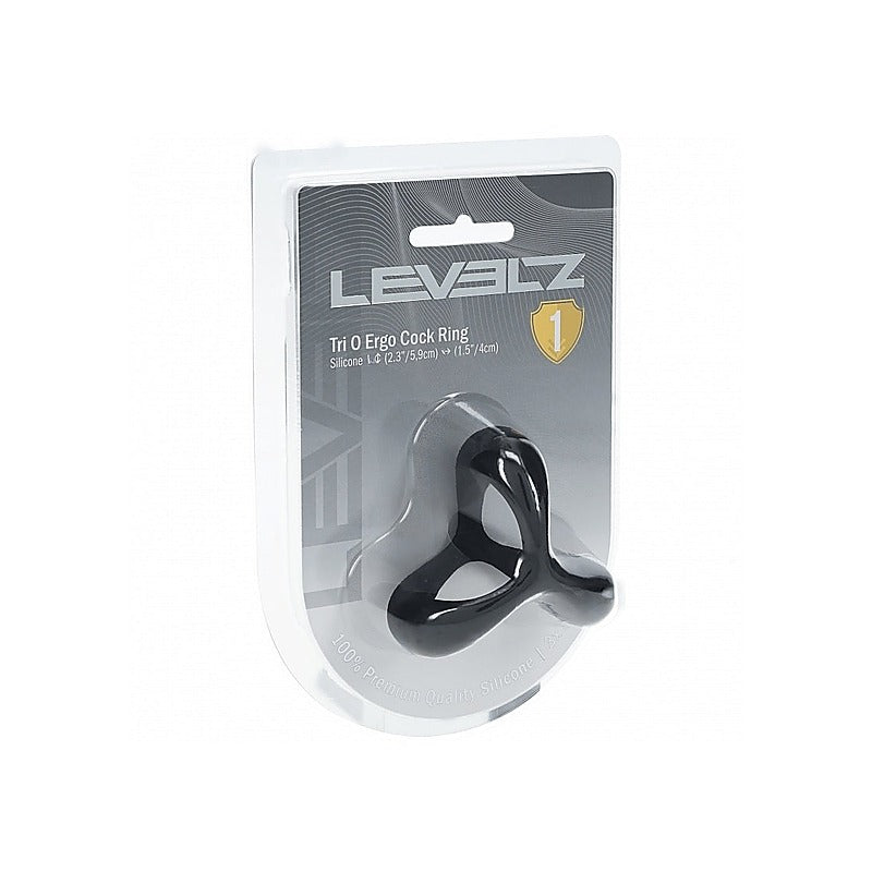 LEVELZ Tri O Ergo Silicone Cock Ring Cock & Balls Rings - Stretchy Cock Rings