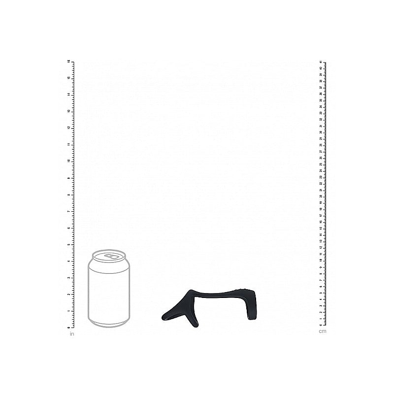 Tri O Silicone Shaft Cock and Ball Ring by Shots Toys - Stretchy Cock Rings
