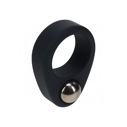 Single Weighted Ball Men's Cock Ring by Shots Toys - Stretchy Cock Rings