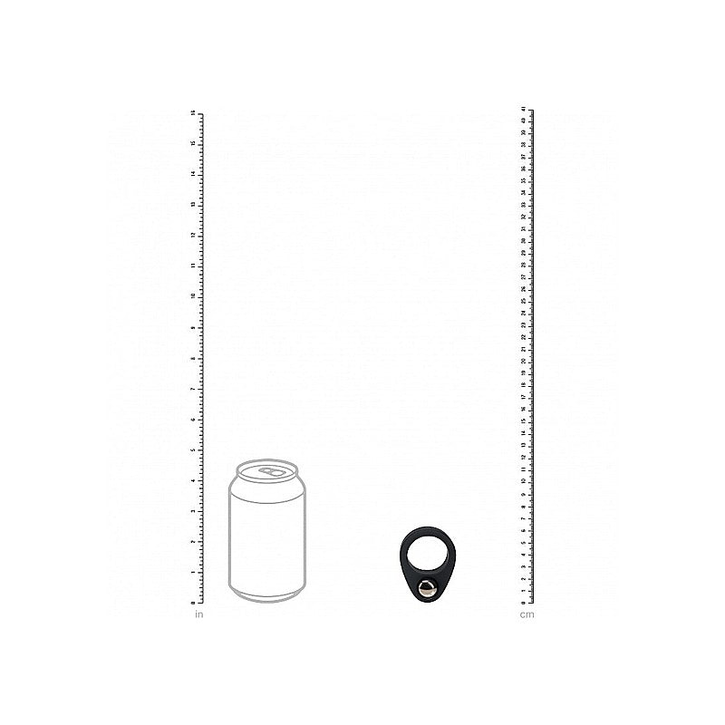 LEVELZ Single Weighted Ball Cock Ring Weighted Cock Ring - Stretchy Cock Rings