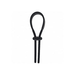 Wide Adjustable Silicone Lasso Cock Ring by Shots - Stretchy Cock Rings