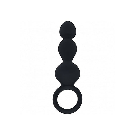 LEVELZ Beaded Silicone Anal Probe with Loop by Shots Toys - Anal Beads and Balls