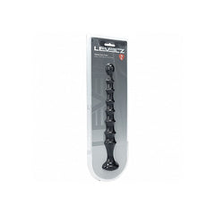 Ribbed Silicone Flared Anal Probe Beads by Shots Toys - Anal Beads and Balls