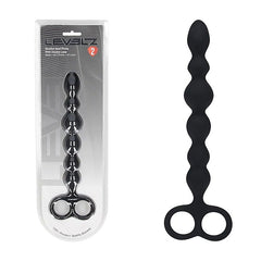 LEVELZ Beaded Anal Probe with Double Loop Anal Beads - Anal Beads and Balls