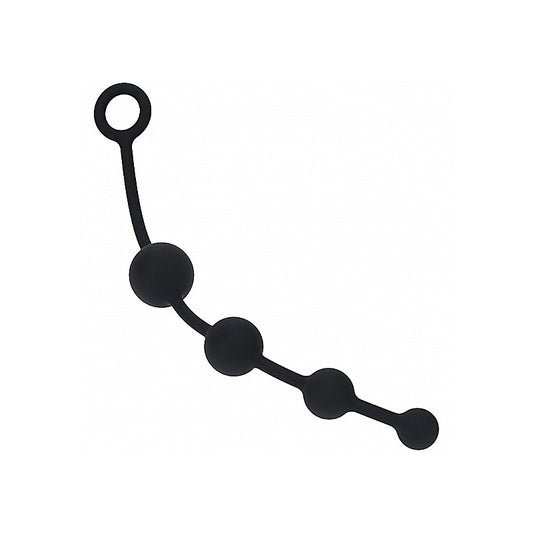 LEVELZ Curved Silicone Anal Play Beads by Shots Toys - Anal Beads and Balls