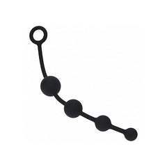 LEVELZ Curved Silicone Anal Play Beads by Shots Toys - Anal Beads and Balls