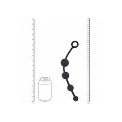 LEVELZ Curved Silicone Anal Play Beads by Shots Toys - Anal Beads and Balls