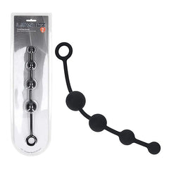 LEVELZ Curved Silicone Anal Play Beads by Shots Toys - Anal Beads and Balls