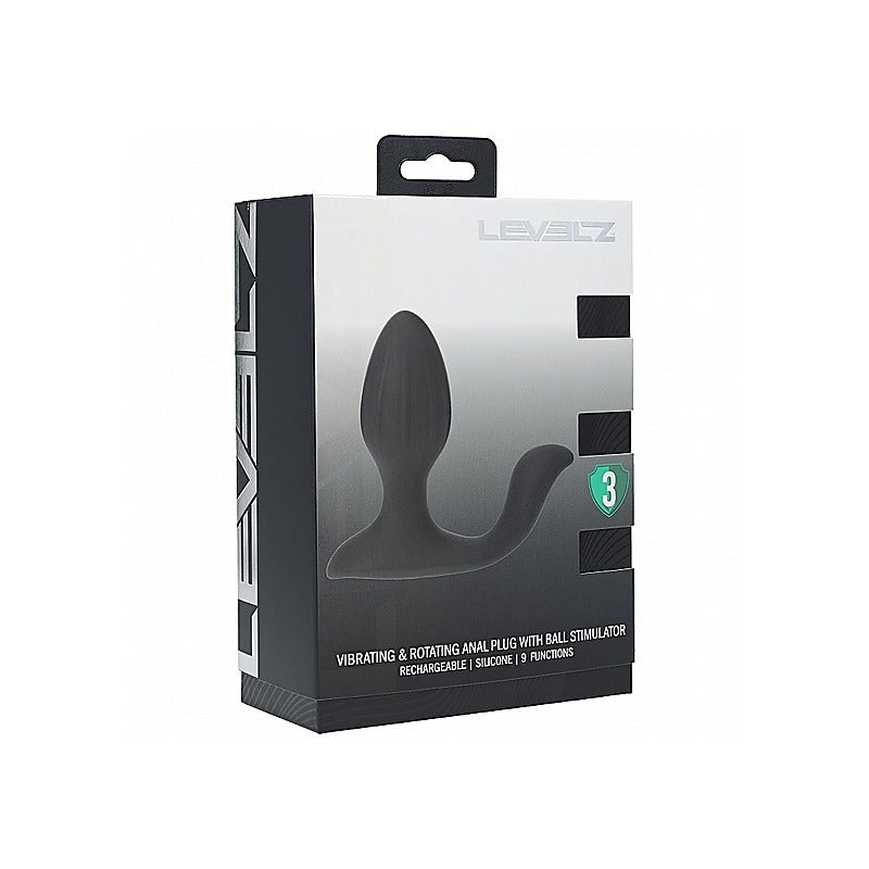 Vibrating & Rotating Anal Plug with Ball Stimulator - Butt Plugs