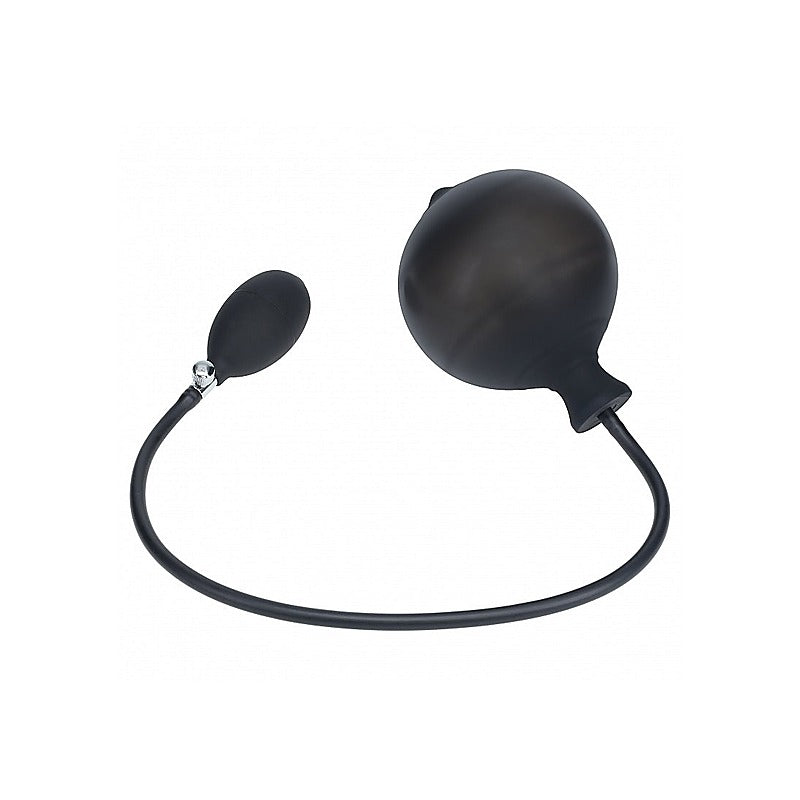 LEVELZ Ribbed Silicone Inflatable Anal Plug by Shots Toys - Butt Plugs
