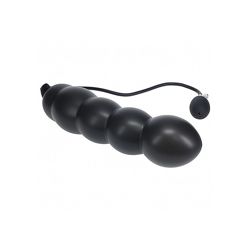 Beaded Inflatable Silicone Anal Plug by Shots Toys - Butt Plugs