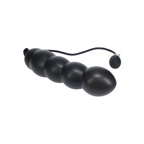 Beaded Inflatable Silicone Anal Plug by Shots Toys - Butt Plugs