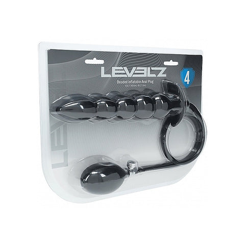 Beaded Inflatable Silicone Anal Plug by Shots Toys - Butt Plugs