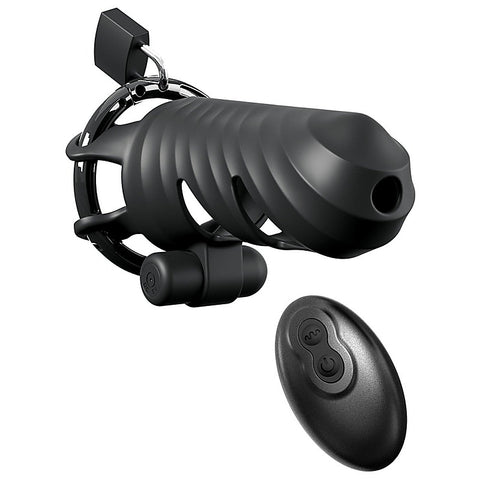 Fantasy C-Ringz Remote-Controlled Vibrating Cock Blocker - Male Chastity