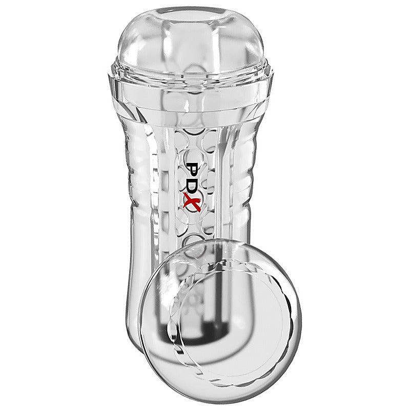 PDX Elite ViewTube See-Thru EZ-Grip Male Stroker - Masturbators and Strokers