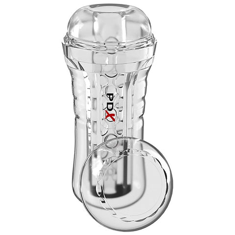 PDX Elite ViewTube See-Thru EZ-Grip Male Stroker - Masturbators and Strokers