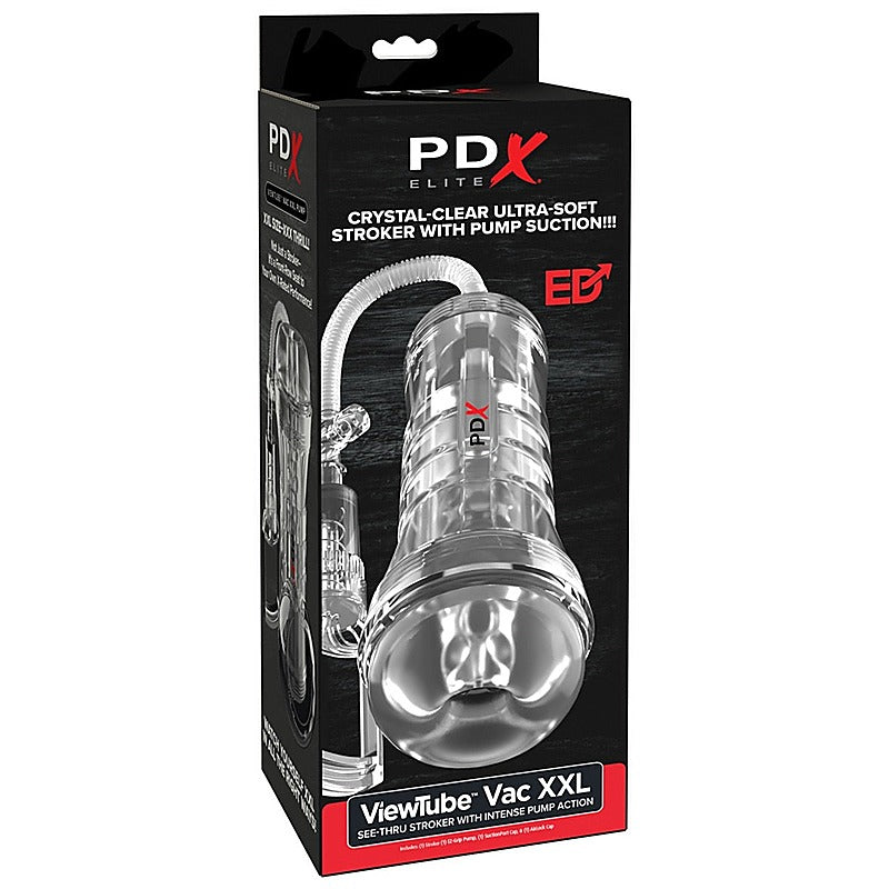 PDX Elite ViewTube Vac XXL EZ-Grip Pump Stroker - Masturbators and Strokers