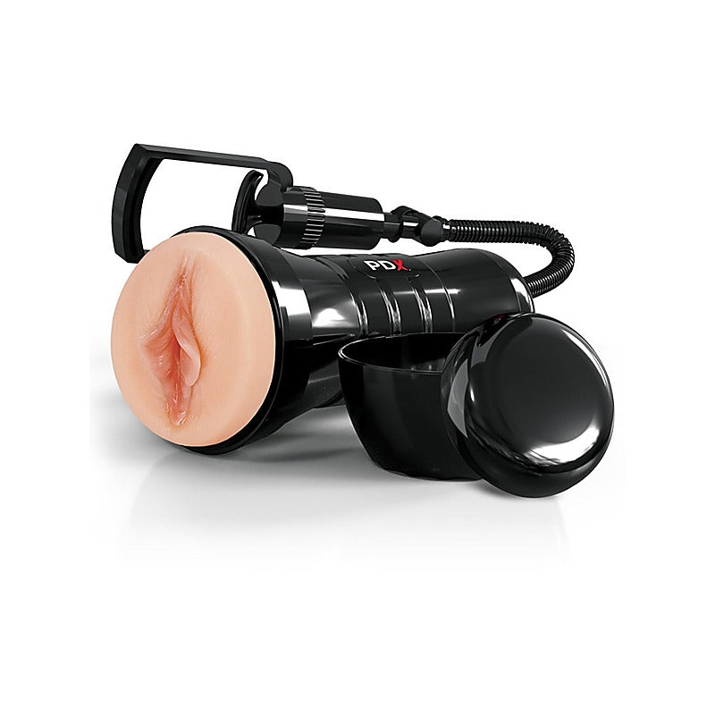 PDX Extreme Wet Pussies Super Sucker XXL Realistic Stroker - Masturbators and Strokers