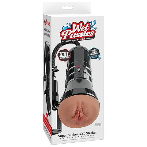 PDX Extreme Wet Pussies Super Sucker XXL Realistic Stroker - Masturbators and Strokers