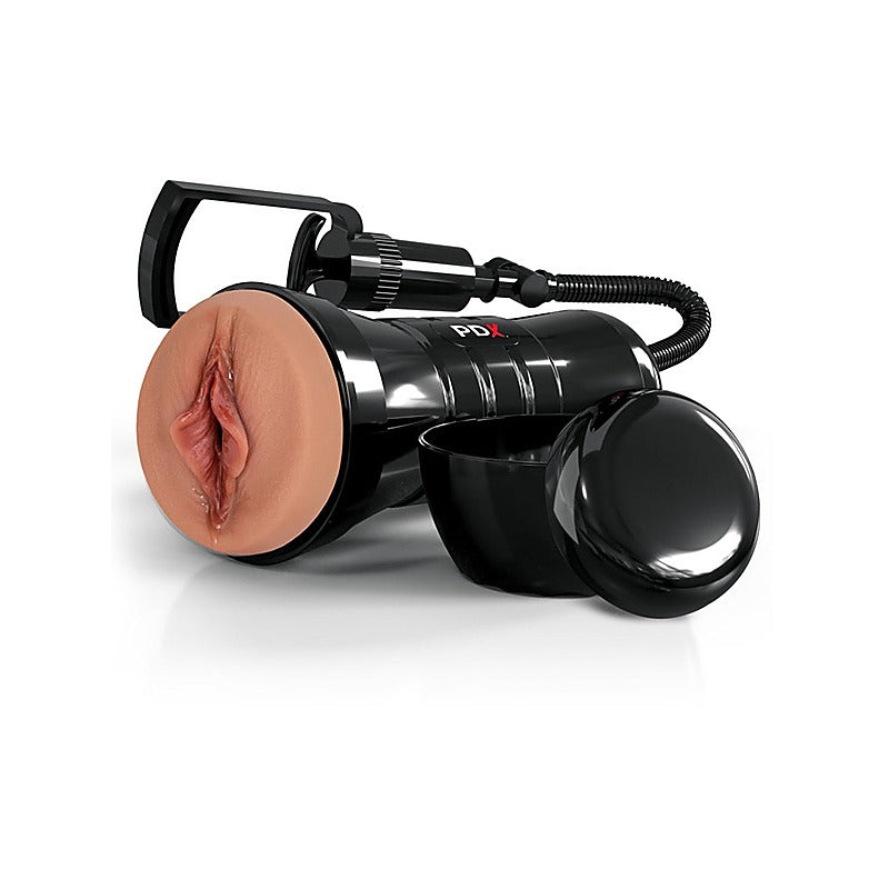 PDX Extreme Wet Pussies Super Sucker XXL Realistic Stroker - Masturbators and Strokers
