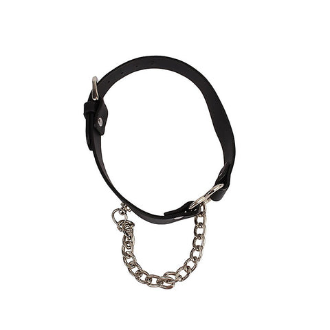 Fetish Play Heart Collar with Chain by Chisa - Collars and Leads