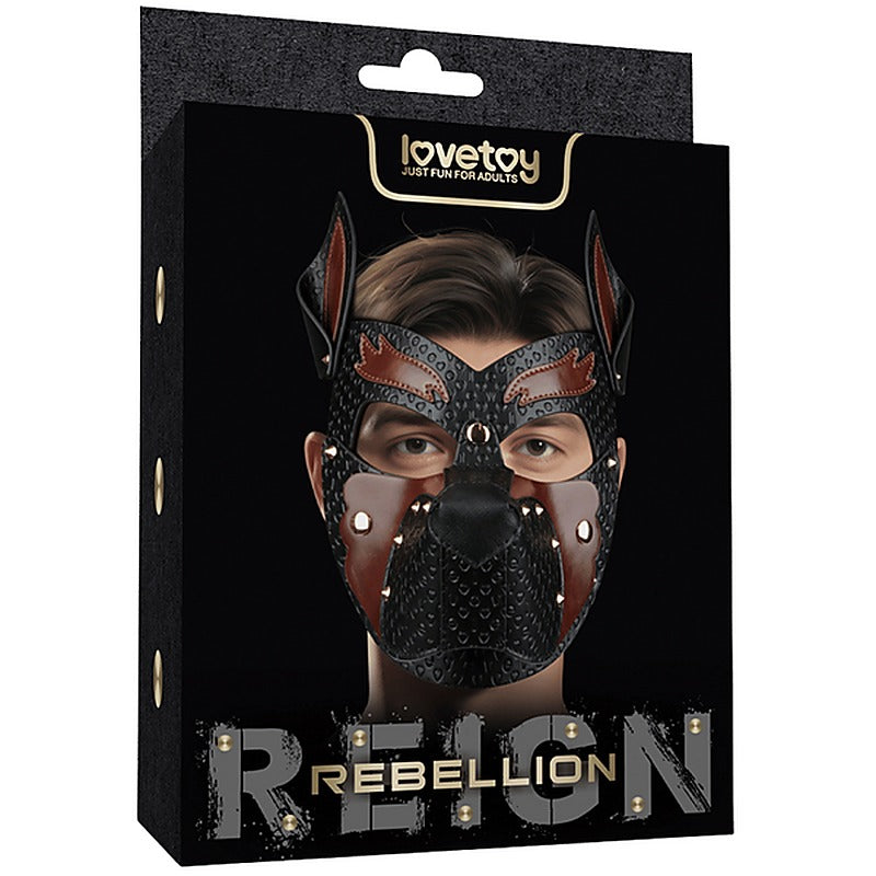 Rebellion Reign Howl Pup Play BDSM Mask by Lovetoy - Masks And Blindfolds