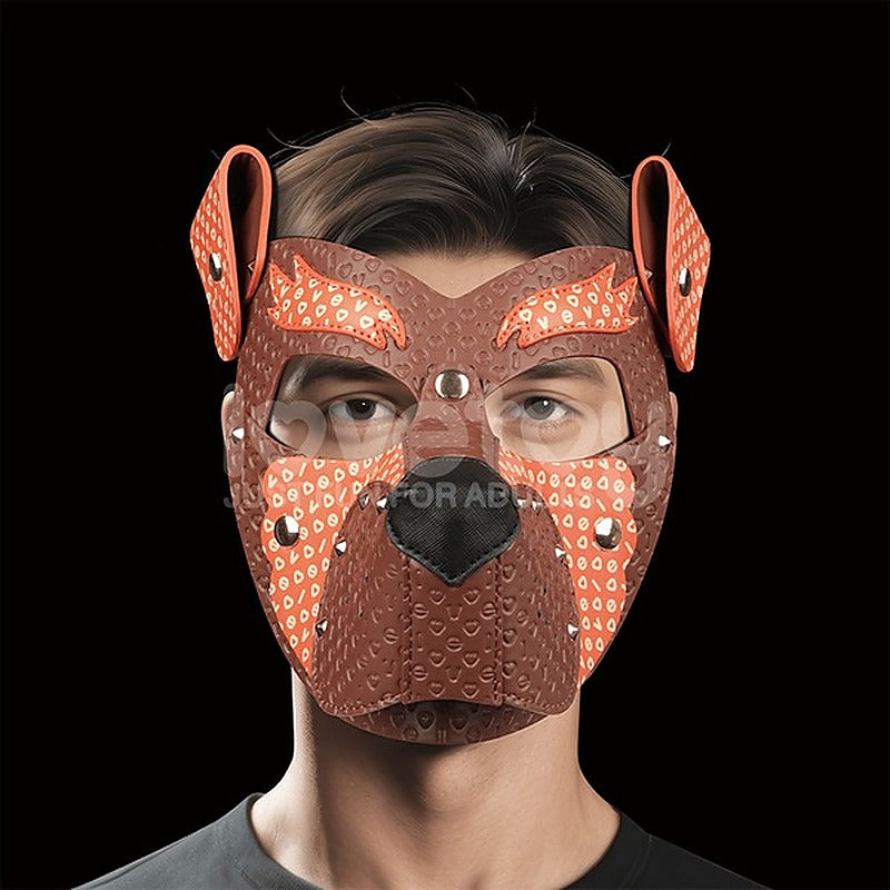 Fox Pup PU Leather Fetish Play Mask by Lovetoy - Masks And Blindfolds