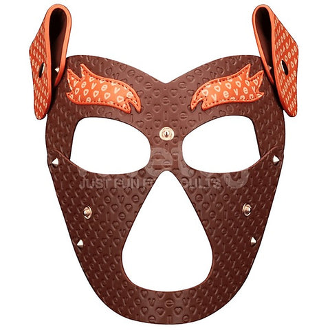 Fox Pup PU Leather Fetish Play Mask by Lovetoy - Masks And Blindfolds