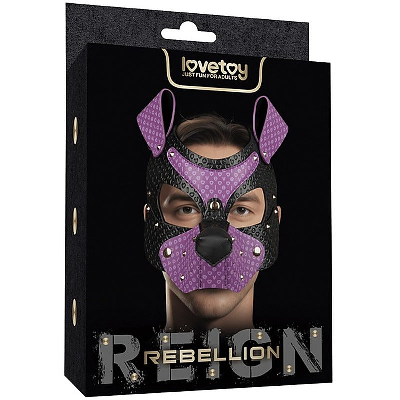 Wicked Pup Play Durable Bondage Mask by Lovetoy - Masks And Blindfolds
