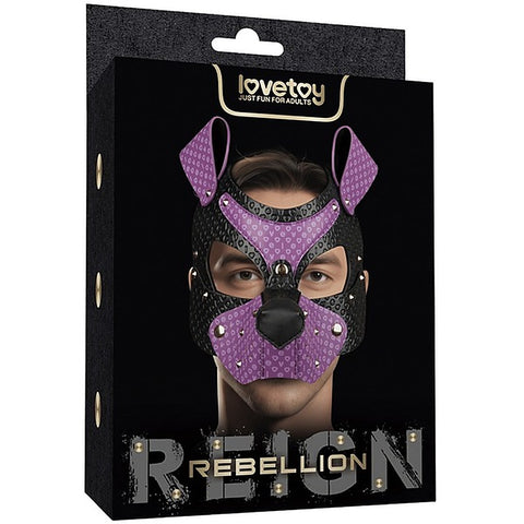 Wicked Pup Play Durable Bondage Mask by Lovetoy - Masks And Blindfolds