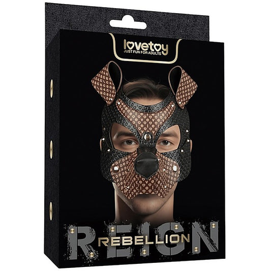 Classic Pup Mask With Removable Muzzle by Lovetoy - Masks And Blindfolds