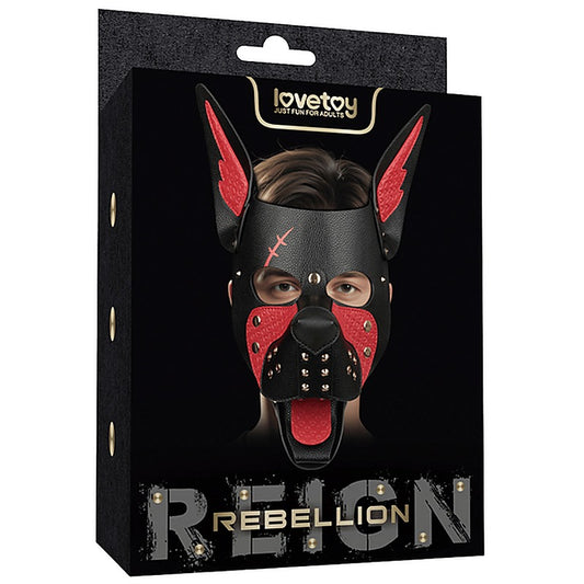 Scarred Alpha Pup Fetish Play Mask by Lovetoy - Masks And Blindfolds