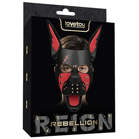 Scarred Alpha Pup Fetish Play Mask by Lovetoy - Masks And Blindfolds