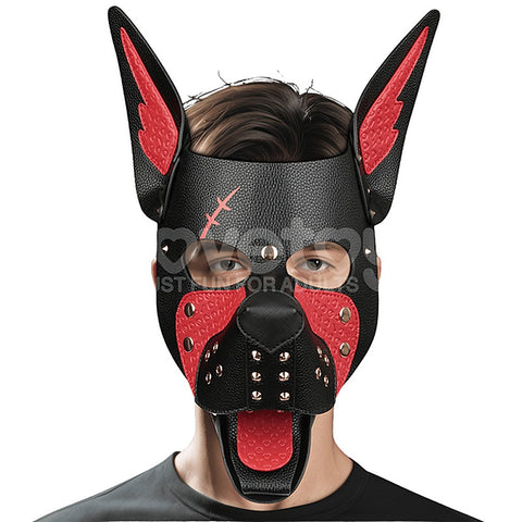 Scarred Alpha Pup Fetish Play Mask by Lovetoy - Masks And Blindfolds