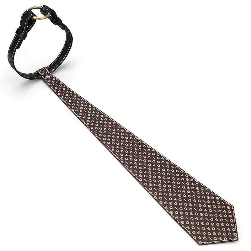 Bondage Tie Collar With Adjustable Strap by Lovetoy - Collars and Leads