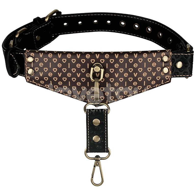 Premium PU Leather BDSM Thigh Cuffs Set by Lovetoy - Cuffs And Restraints
