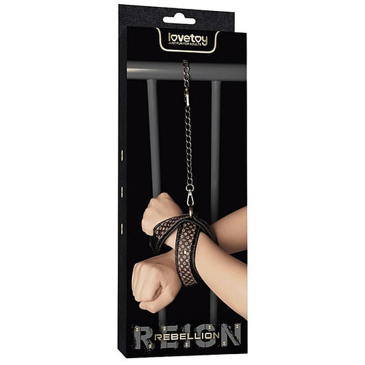 Crossed Shaped Design Fetish Handcuffs by Lovetoy - Cuffs And Restraints