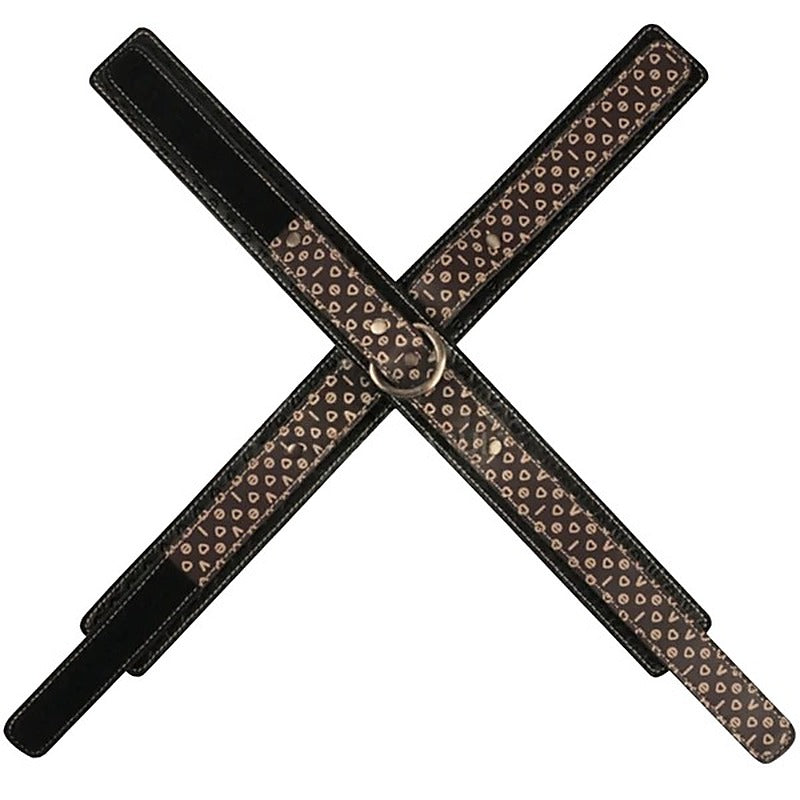 Crossed Shaped Design Fetish Handcuffs by Lovetoy - Cuffs And Restraints
