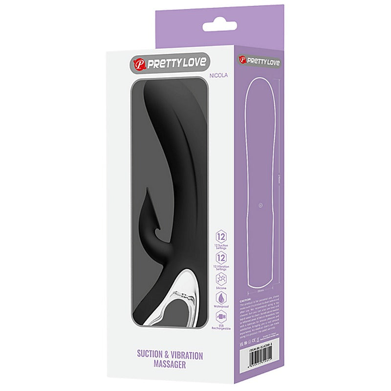 Nicola Rechargeable Silicone Rabbit Vibe by Baile - Rabbit Vibrators