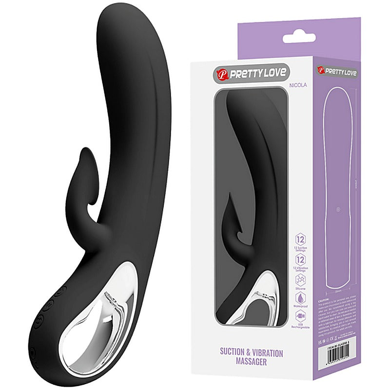 Nicola Rechargeable Silicone Rabbit Vibe by Baile - Rabbit Vibrators