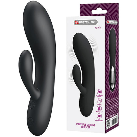 Alvin Rechargeable Silicone Rabbit Massager by Baile - Rabbit Vibrators