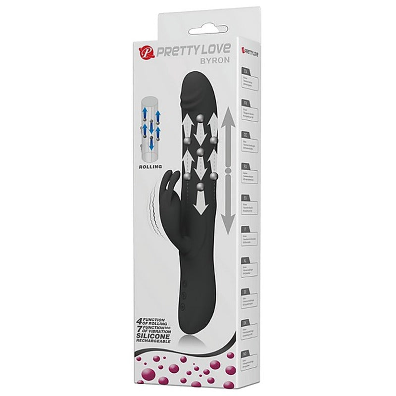 Byron Rechargeable Rolling Rabbit Vibrator by Baile - Rabbit Vibrators
