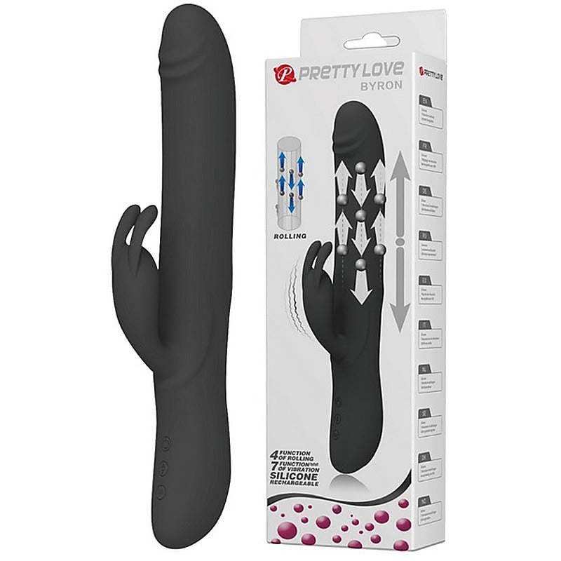 Byron Rechargeable Rolling Rabbit Vibrator by Baile - Rabbit Vibrators