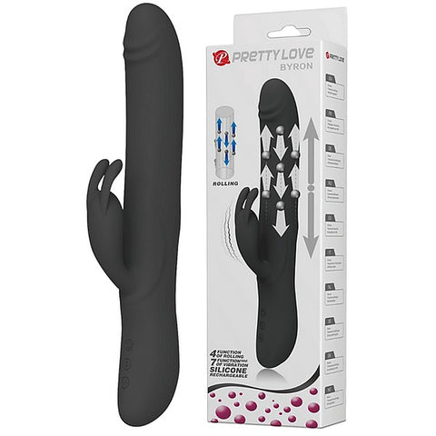 Byron Rechargeable Rolling Rabbit Vibrator by Baile - Rabbit Vibrators