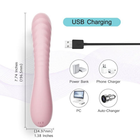 Maya Curve Silicone Vibrator by SXE Novelties - G-Spot Vibrators